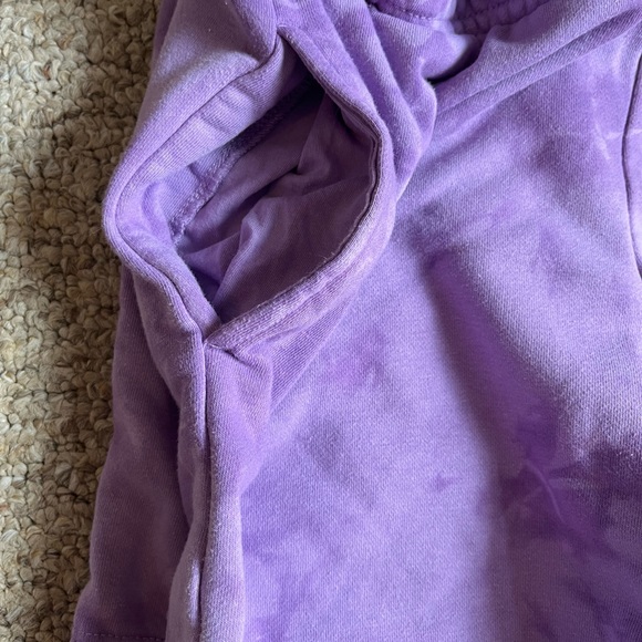 purple tie dye shorts with pockets - Picture 4 of 4